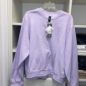 adidas lavender crew neck pull over. Size XL New with Tags